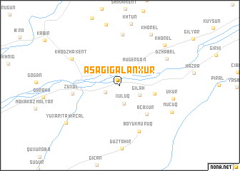 map of Aşağı Gǝlǝnxur