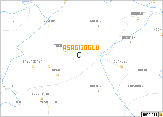 map of Aşağıgöğlü