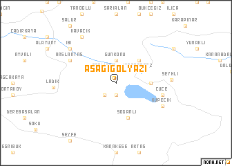 map of Aşağıgölyazı
