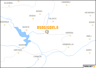 map of Aşağıgörle