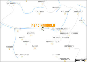 map of Aşağıhamurlu