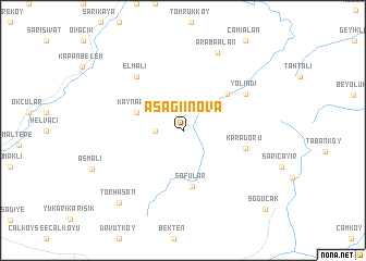 map of Aşağıinova