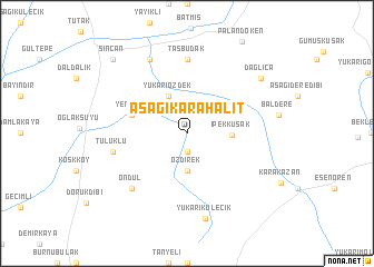 map of Aşağıkarahalit