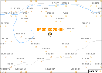 map of Aşağıkaramuk