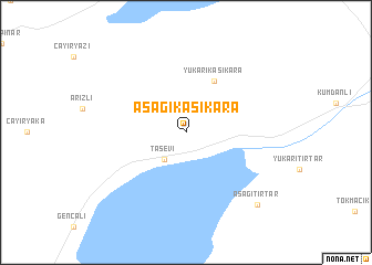 map of Aşağıkaşıkara