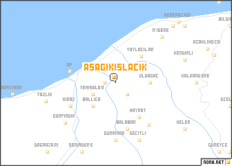 map of Aşağıkışlacık