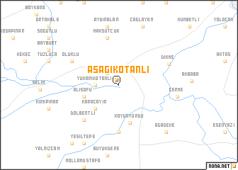 map of Aşağıkotanlı