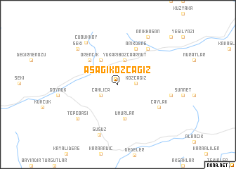 map of Aşağıkozcağız