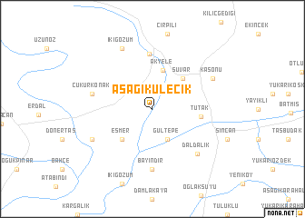 map of Aşağıkülecik