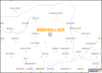 map of Aşağıkulluca