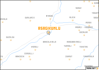 map of Aşağıkumlu