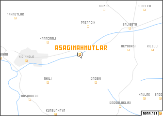 map of Aşağımahmutlar