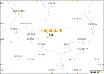 map of Aşağıocak
