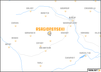 map of Aşağıörenseki