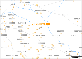 map of Aşağıoylum