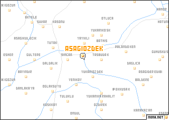 map of Aşağıözdek