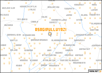 map of Aşağıpulluyazı