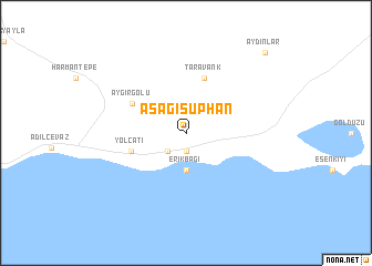 map of Aşağısuphan