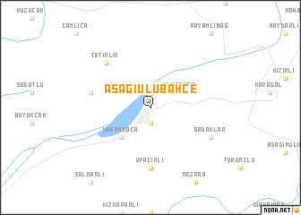 map of Aşağıulubahçe