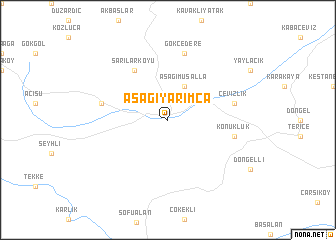 map of Aşağıyarımca