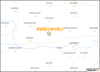 map of Aşağıyufkalı