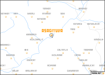 map of Aşağıyuva
