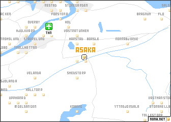 map of Åsaka