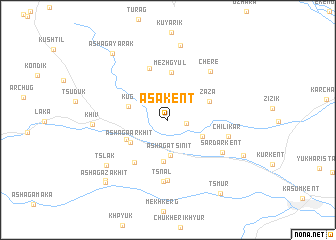 map of Asakent