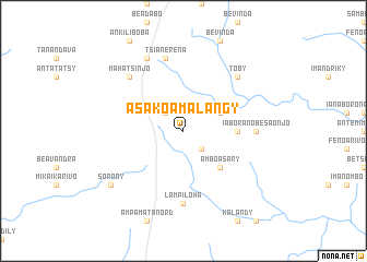map of Asakoamalangy