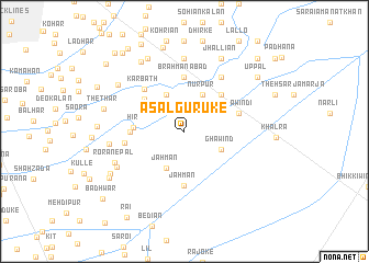 map of Āsal Gurūke