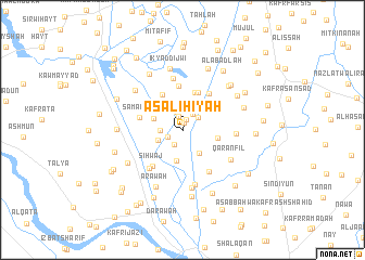 map of Aş -āliḩīyah