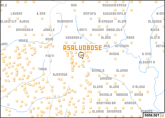 map of Asalu Obose