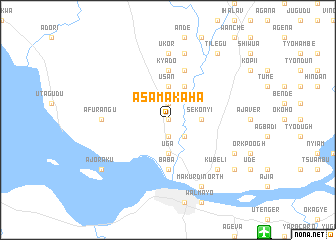 map of Asamakaha