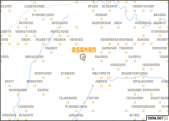 map of Asaman