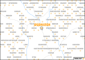 map of Asamkrom