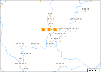 map of Asamkrom