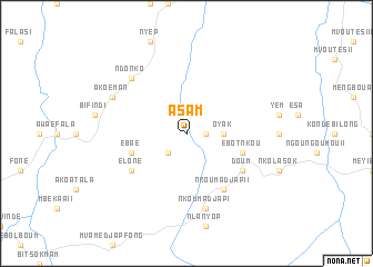 map of Asam