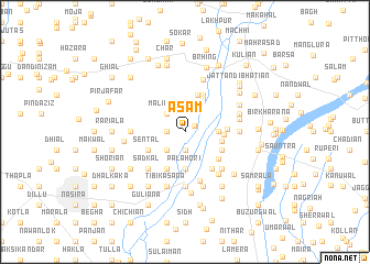 map of Āsām