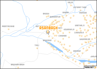map of Asanbāgh