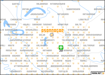 map of Āsānnagar