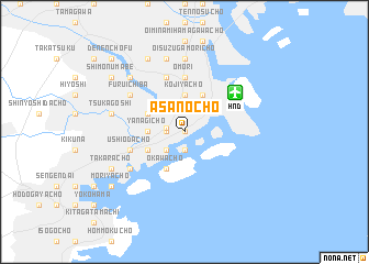 map of Asanochō