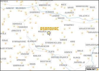 map of Asanovac