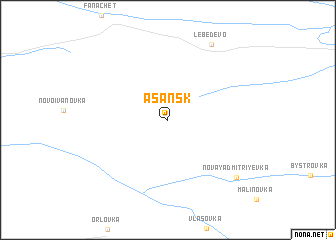 map of Asansk