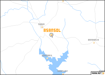 map of Asansol