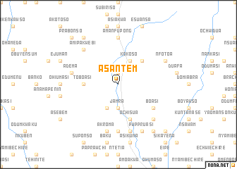 map of Asantem