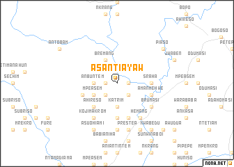 map of Asantiayaw