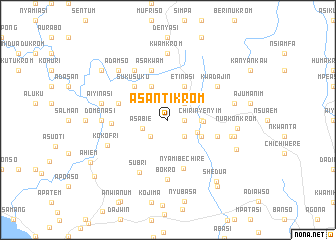 map of Asantikrom