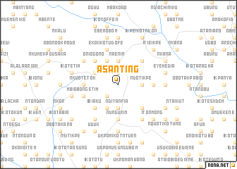 map of Asanting