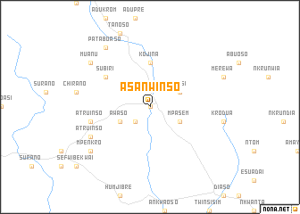 map of Asanwinso