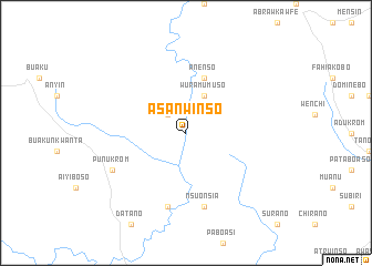 map of Asanwinso